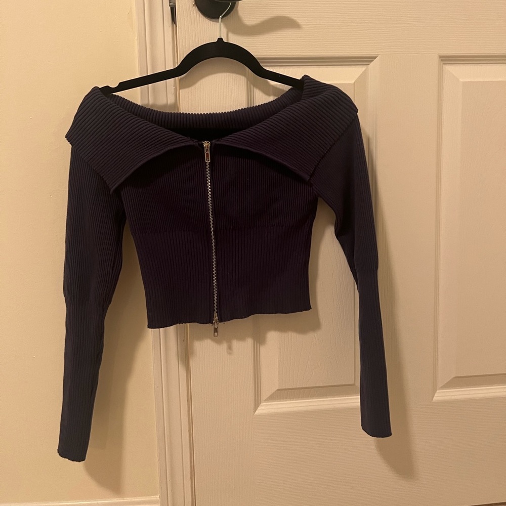 Off Shoulder Sweater - image 2